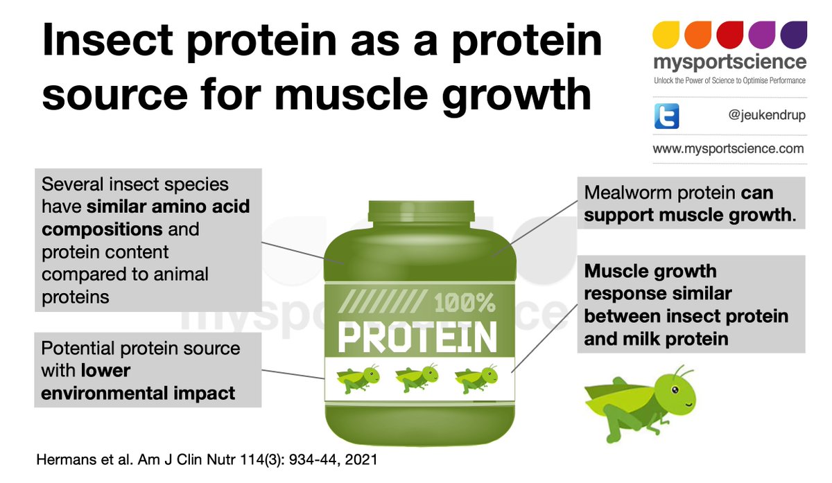 Can you build new muscle from eating insects? by @wesleyhermans and @27CJ Insects have been suggested as an alternative protein source... But how do insects compare to other protein sources? Click here to find out: bit.ly/3IZLrbl
