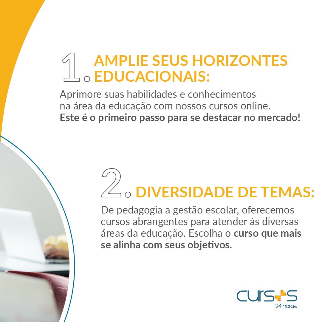 Cursos Online em diversas áreas