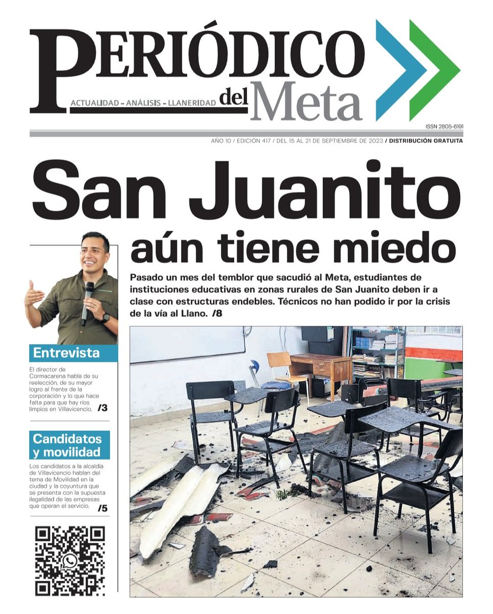 PeriodicodMeta's tweet photo. Por tercer año consecutivo,  Periódico del Meta es el medio impreso más leído por los líderes de opinión de la región.

#PortadaPDM 📰 Edición 417
La ampliación de esta y otras noticias en nuestra versión impresa y en https://t.co/WC8An7wDjd https://t.co/2yIQ6kR2Mx