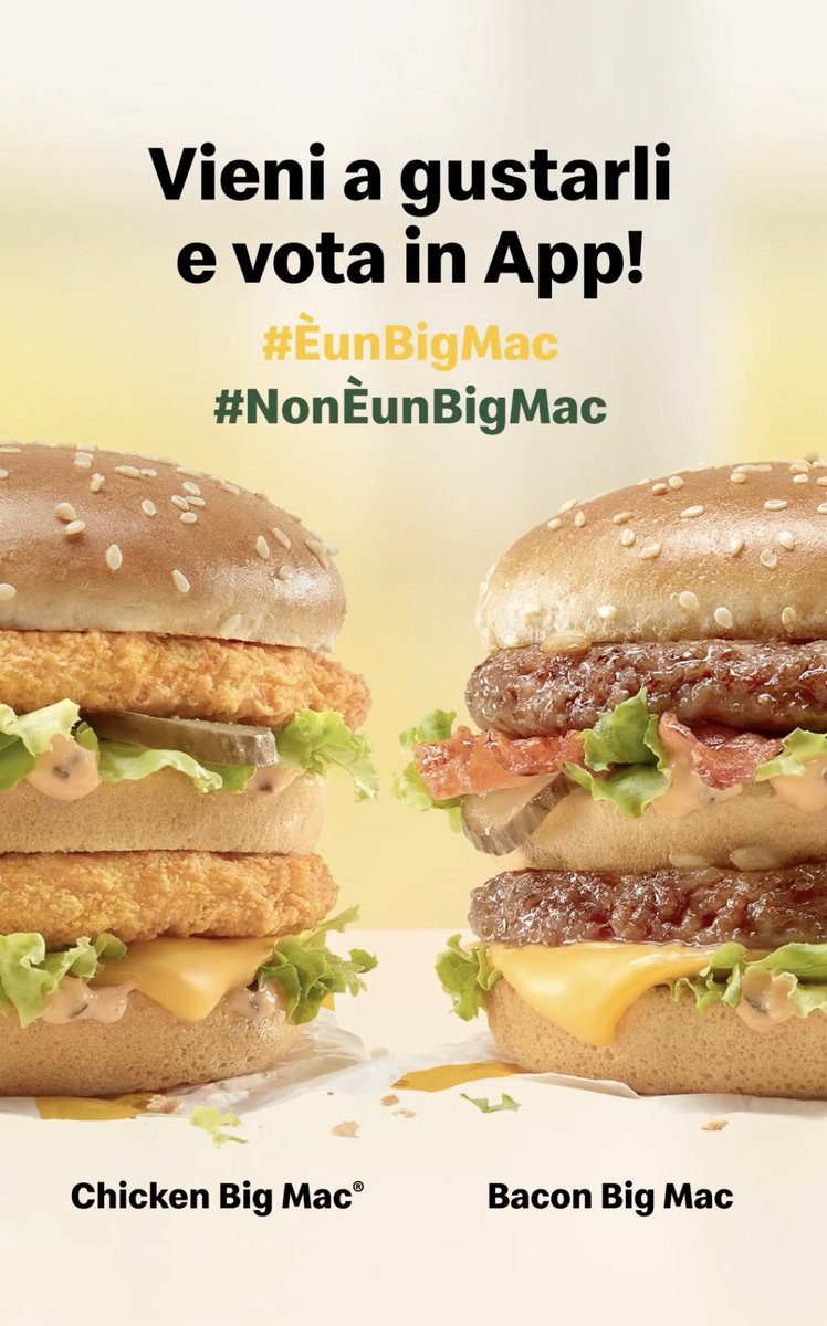 🍔🍟 Cara #mcdonaldsitalia perchè devo pagare lo stesso meno in modo diverso?
#ÈunBigMac che costa diverso, perchè?
A Roma Mc Menù 8,40 €
A Torino Mc Menù 11,2 €
+ 33% perchè?
@McDonalds #Imlovinit
