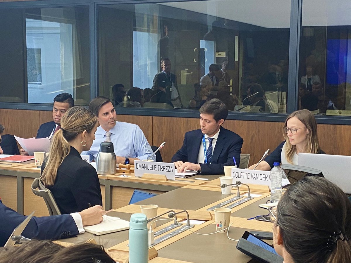 🌍 How can #trade drive an inclusive green transition? Multilateral, tech-neutral policies that factor in industry's emissions reduction efforts while fostering innovation could be the key to global #tradefacilitation &amp; #sustainability balance.
🔗 Earlier today, <a href="/Emanuele_Frezza/">Emanuele Frezza</a>,