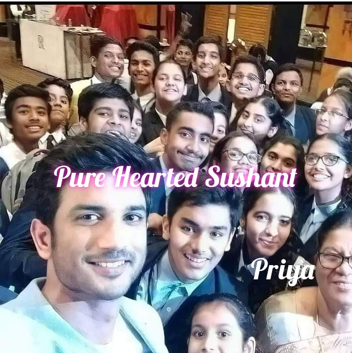 💕Pure Hearted Sushant 💕He was very friendly 💕He was much different than others 💕No Ego 💕Zero Attitude 💕Extremely helpful 💕Warm loving Person 💕Heart of Gold
