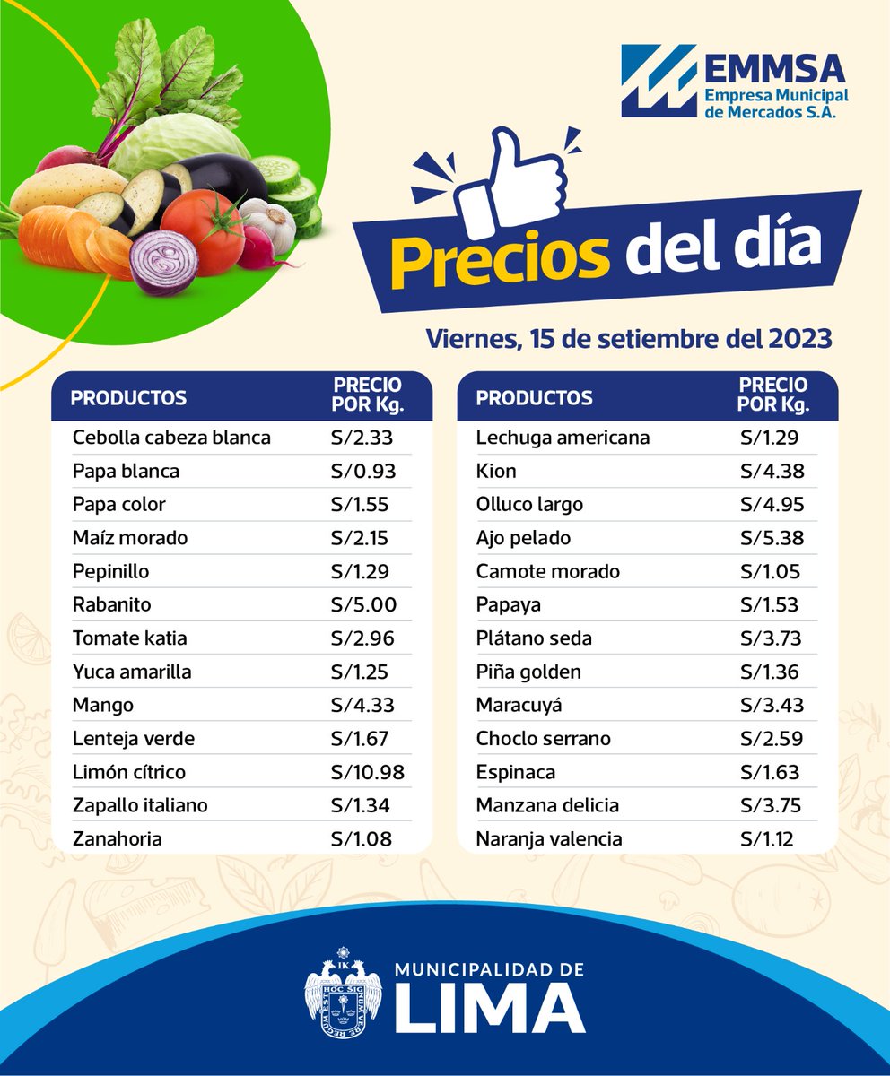 ¡Aprovecha los excelentes precios y la mejor calidad en el #GMML hoy viernes 15 de setiembre! bit.ly/3C3m5o5