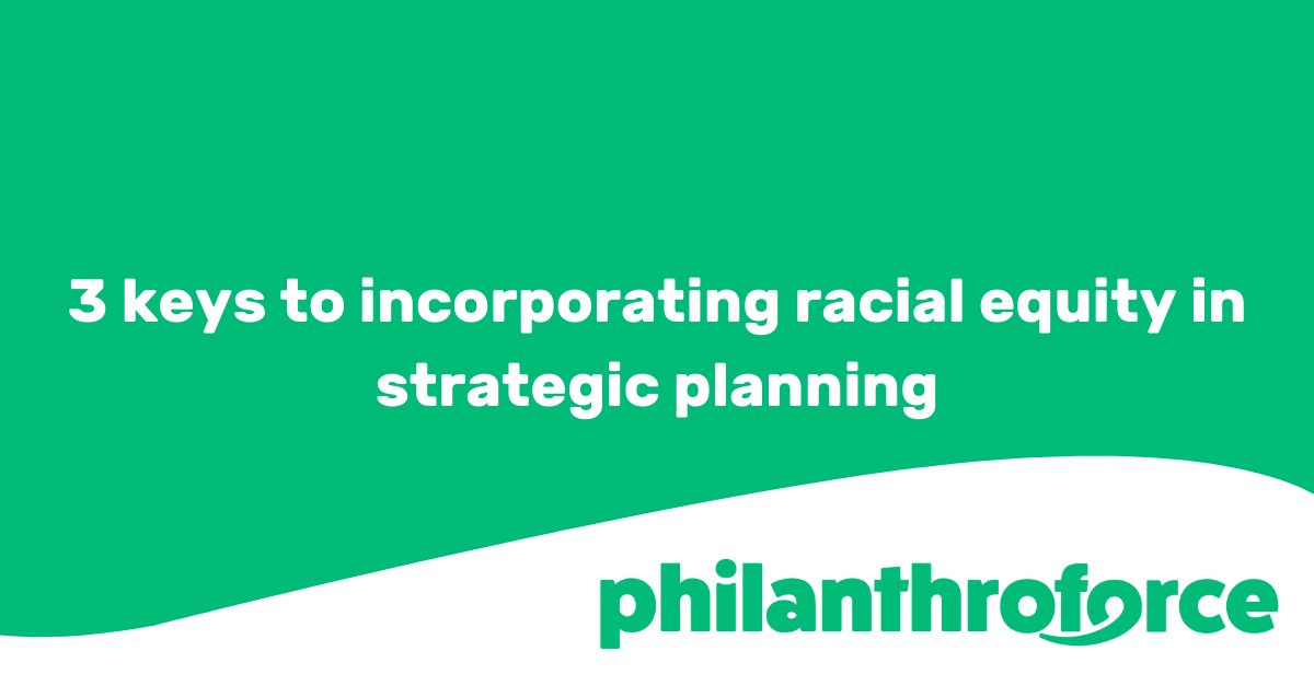 Learn how to keep racial equity at the forefront of your strategic planning process with this article from #Philanthroforce member <a href="/reneerubinross/">Dr. Renee Rubin Ross</a>: philanthroforce.org/expert-opinion…