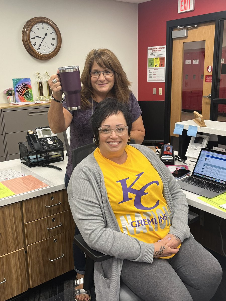 LauraMiller113's tweet image. On this #FCProud Friday, we wear 💜💛 to show our support of #masonstrong #2strong @FCASD