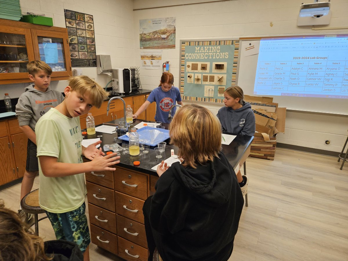 TUrbanski81's tweet photo. #Urbys in science class partook in our first #SupermarketScience experiment today! So much discovery, fun, &amp; learning #ChannahonPride #TRSstudentsRock #ScienceLab #ScientificMethod https://t.co/6Hpi107r16