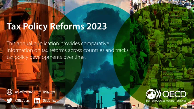 Tax Policy Reforms 2023: Discover the latest tax policy reform trends in 75 countries and jurisdictions examined by OECD.  
Read a full report here: 
oecd.org/tax/tax-policy…
#Tax #Taxation #TaxTwitter #TaxPolicy #TPR2023 via <a href="/OECDtax/">OECD Tax</a>