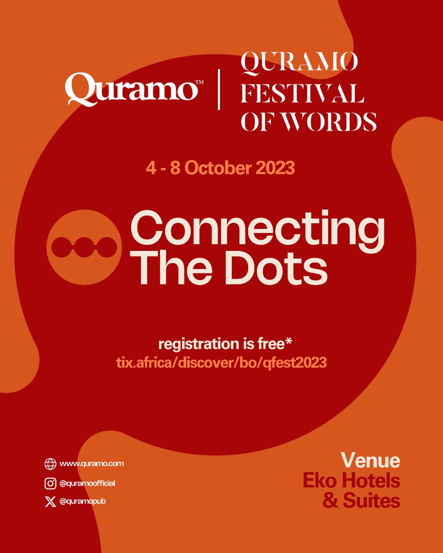 quramoofficial's tweet photo. The countdown is on!
Quramo Festival of Words (QFest) 2023 is almost upon us
Get ready for the time of your life...
#QFest #countdown #Connectingthedot https://t.co/k9DG5XrQ4Z