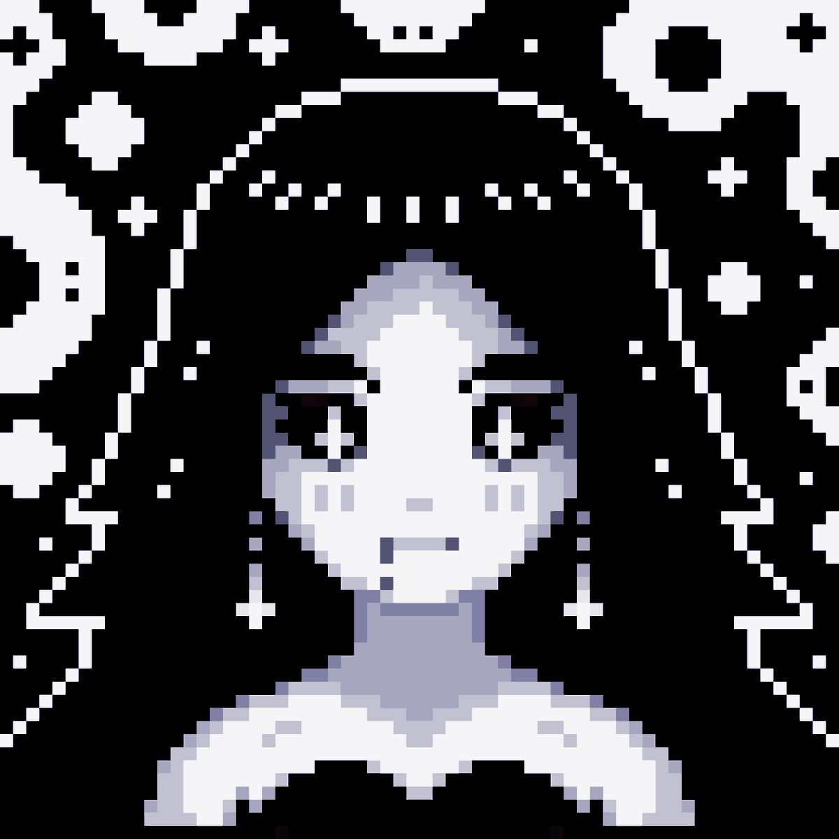 My submission for <a href="/thespritebox/">spritebox</a> 💜

Yuriko, the Gothic Waifu 😈

#pixelart #digitalart #ドット絵