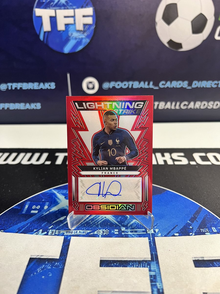 TFFBREAKS's tweet image. Mbappe 1/1 🔴 @paniniamerica Obsidian Tmall Soccer 22/23 🚨

Thanks for the support! 💪

Get your spots here ⬇️
TFFBREAKS.COM

#topps #toppssoccer #toppsinception #inceptionsoccer #thehobby #footballcards #soccercards #sportstradingcards ##paniniprizm #prizmsoccer