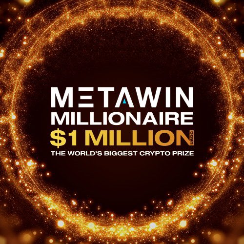 MetaWin's tweet photo. 🚨 GIVEAWAY 🚨

Our $1,000,000 $USDC sweepstakes is NOW live!

Enter Here: https://t.co/VY37rLwdkb

We are giving away 150 FREE entries to 1 person who Likes ❤️ + RTs 🔃 + Tags 2 friends! GO!! https://t.co/BCIuR9jJvQ