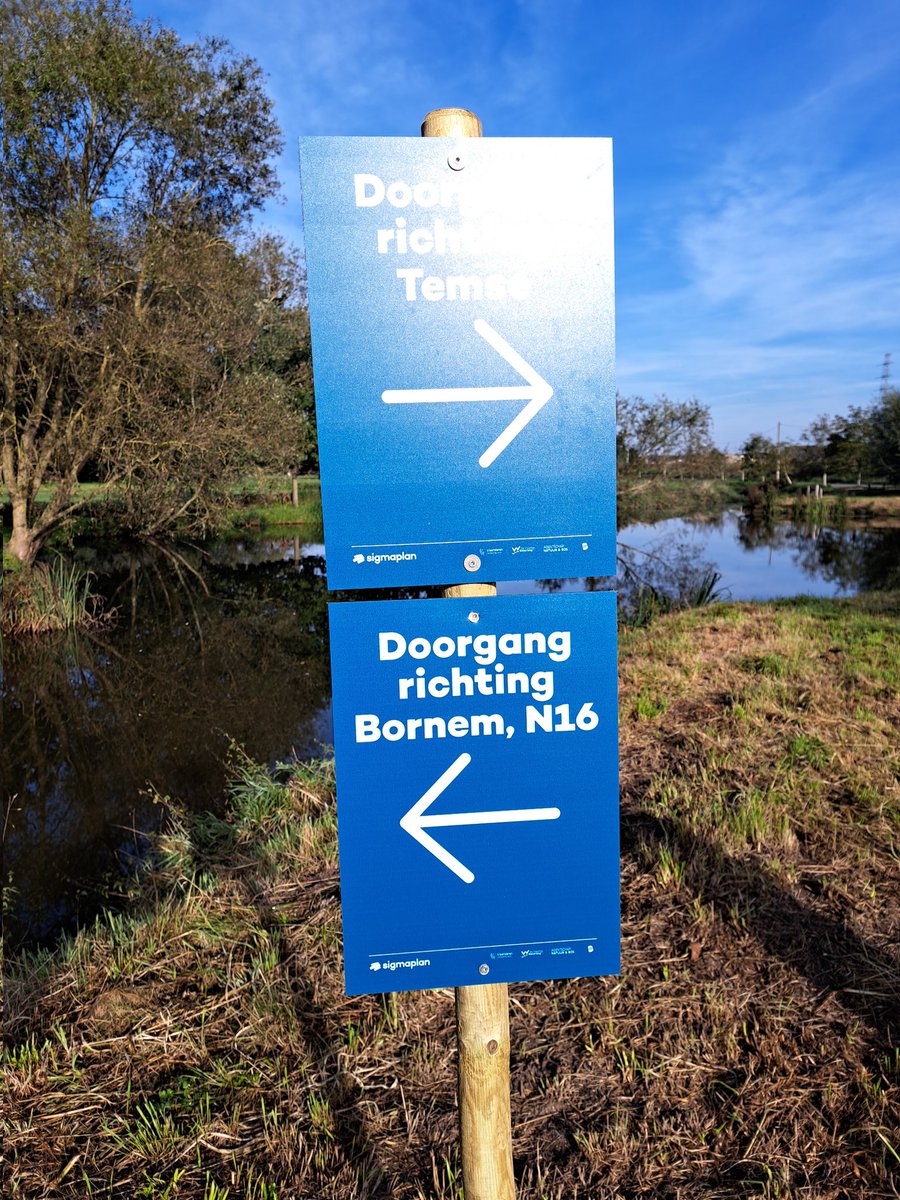 snoKBR's tweet photo. Samen met vrijwilligers paviljoen #Notelaer voegden we een extra route toe aan de omleiding #ontpoldering Groot Schoor #Hingene #Sigmaplan @GemeenteBornem https://t.co/1FcpyW2DxO