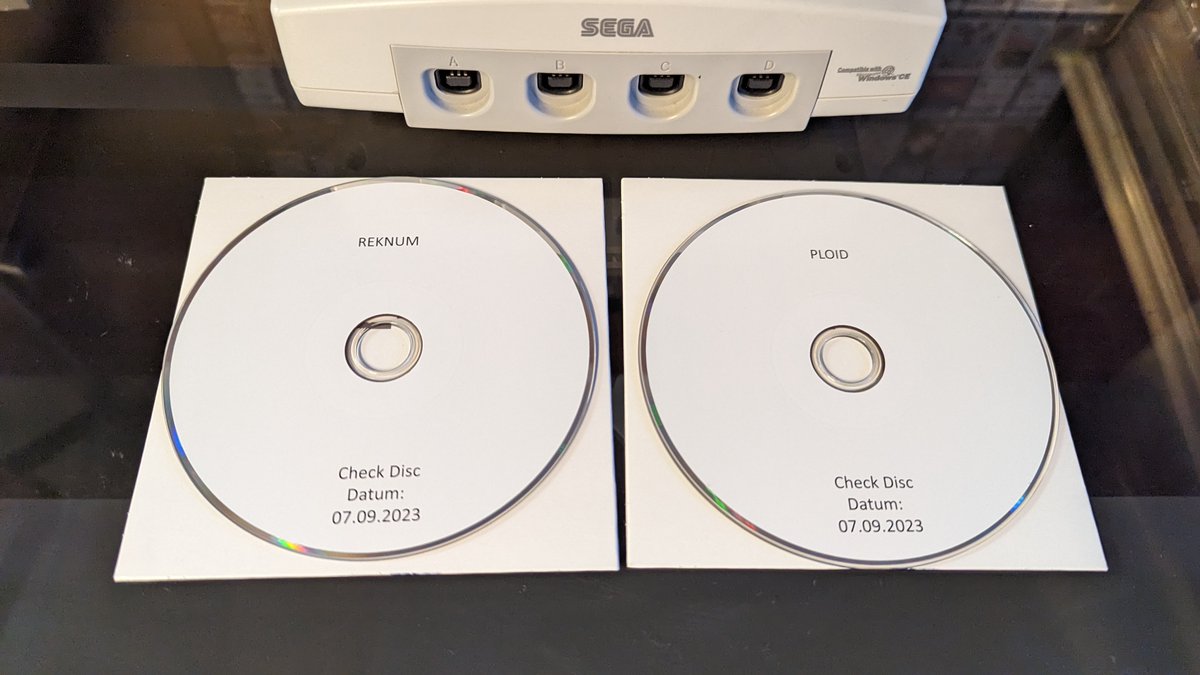 VGNYSoft's tweet photo. CHECK CHECK..1..2
The check discs for our #Ploid & #Reknum releases on the #Dreamcast have arrived for inspection. Cant wait to test these out!
Lock in your preorder today!
https://t.co/JIx8Ic9LEq
@NapeGames @TheDCJunkyard @DreamcastHubCom @Liretro @GGDreamcast @DreamcastPics https://t.co/NnctOjG02s