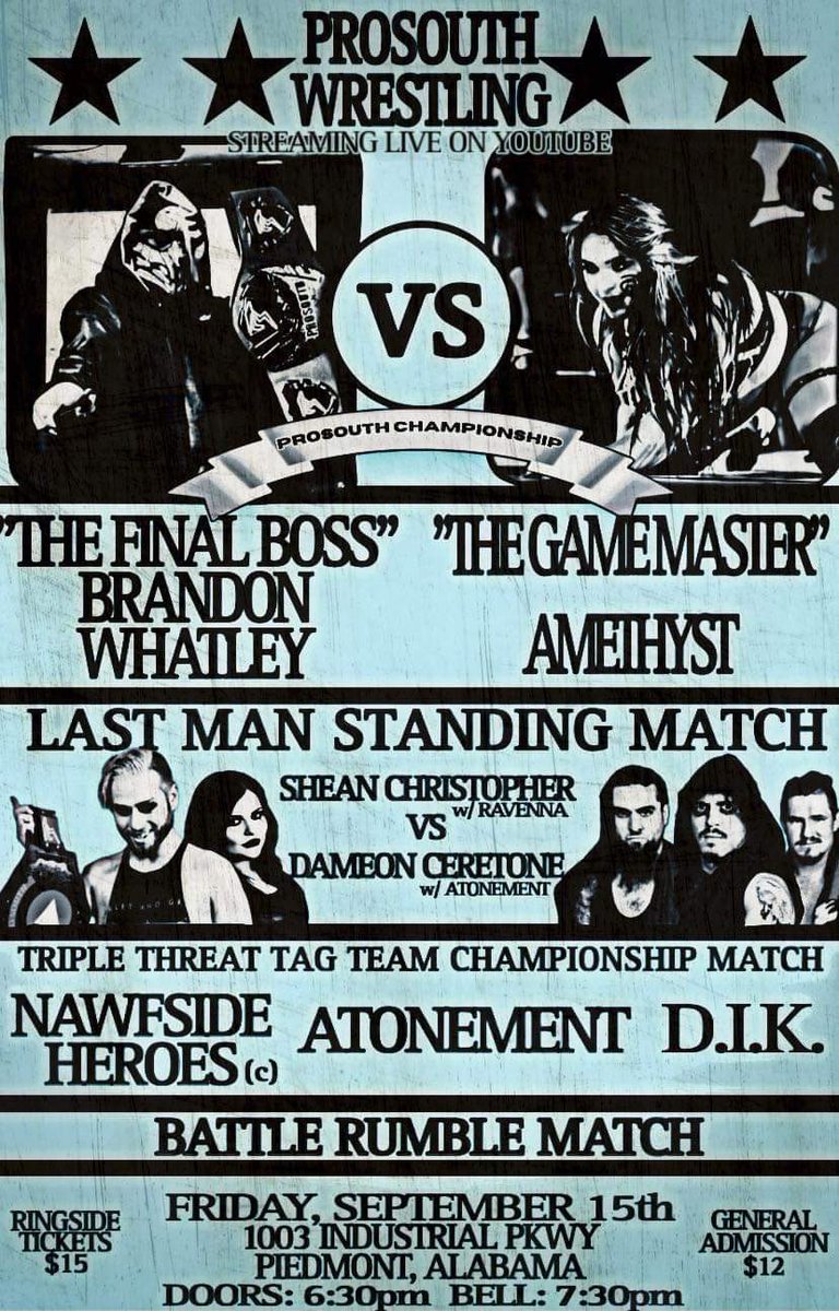 ProSouth Wrestling tweet media