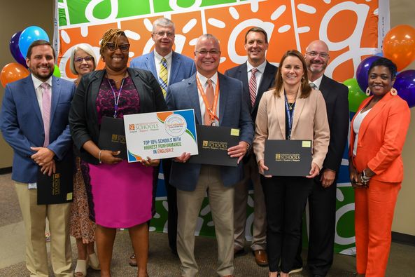 GvilleEarlyCol's tweet photo. 📷Celebration... Celebrate good times... Come on! 📷
Congratulations to the students and staff of the Early College for their hard work! We received recognition at the Superintendent's Academic Awards yesterday for positive growth in English 2 and Algebra 1. https://t.co/Kuv51VTLV8