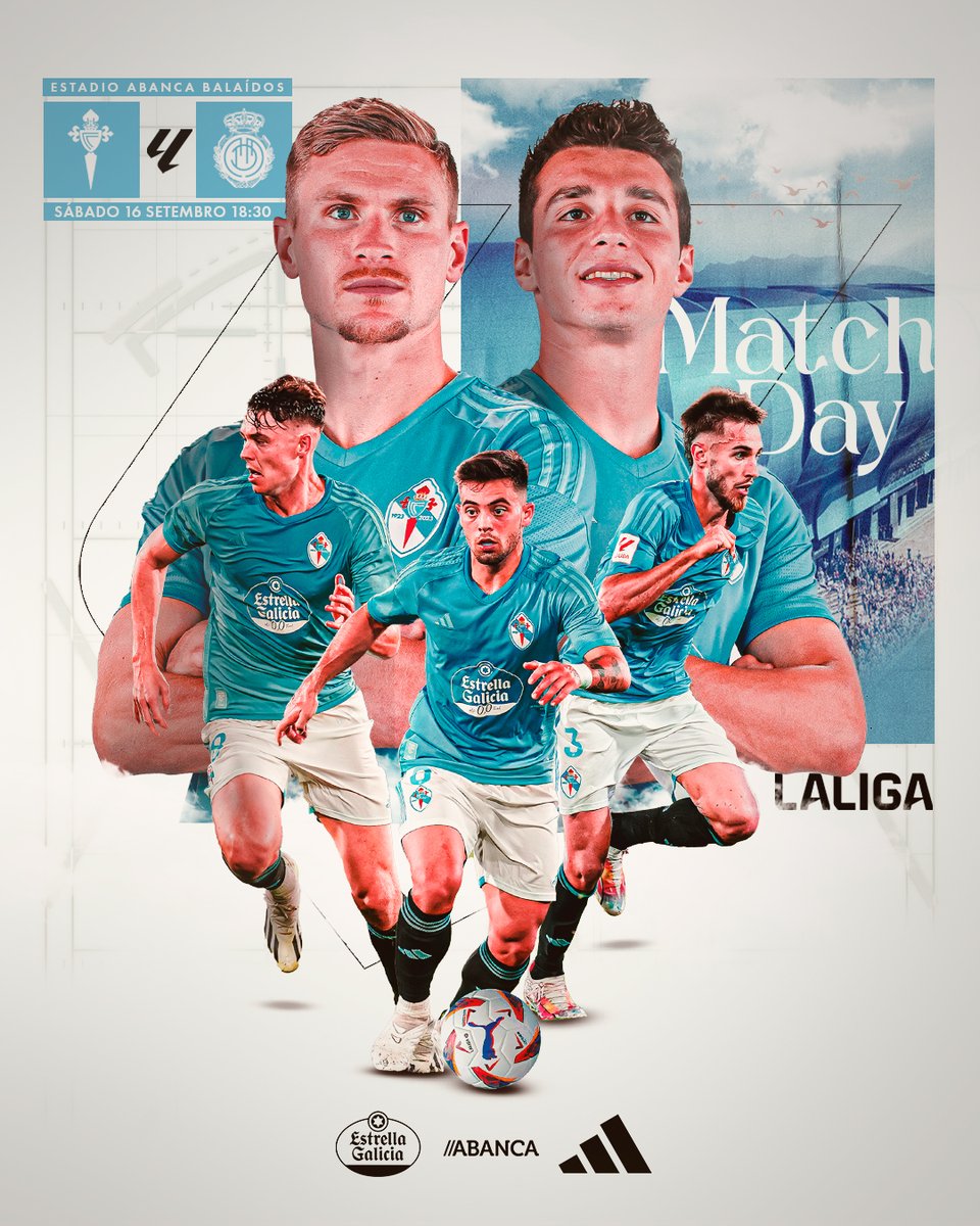 RCCeltaGL's tweet photo. Partimos cara á 𝕧𝕚𝕥𝕠𝕣𝕚𝕒! 👊 💙

🆚 @RCD_Mallorca
🏆 @LaLigaBRA X5
🏟 #AbancaBalaídos
⌚ 18:30 CEST
📺 @MovistarFutbol
🎟 https://t.co/hgxKQXFIph

#CeltaRCDMallorca | #LALIGAEASPORTS https://t.co/tYesEJPyWC