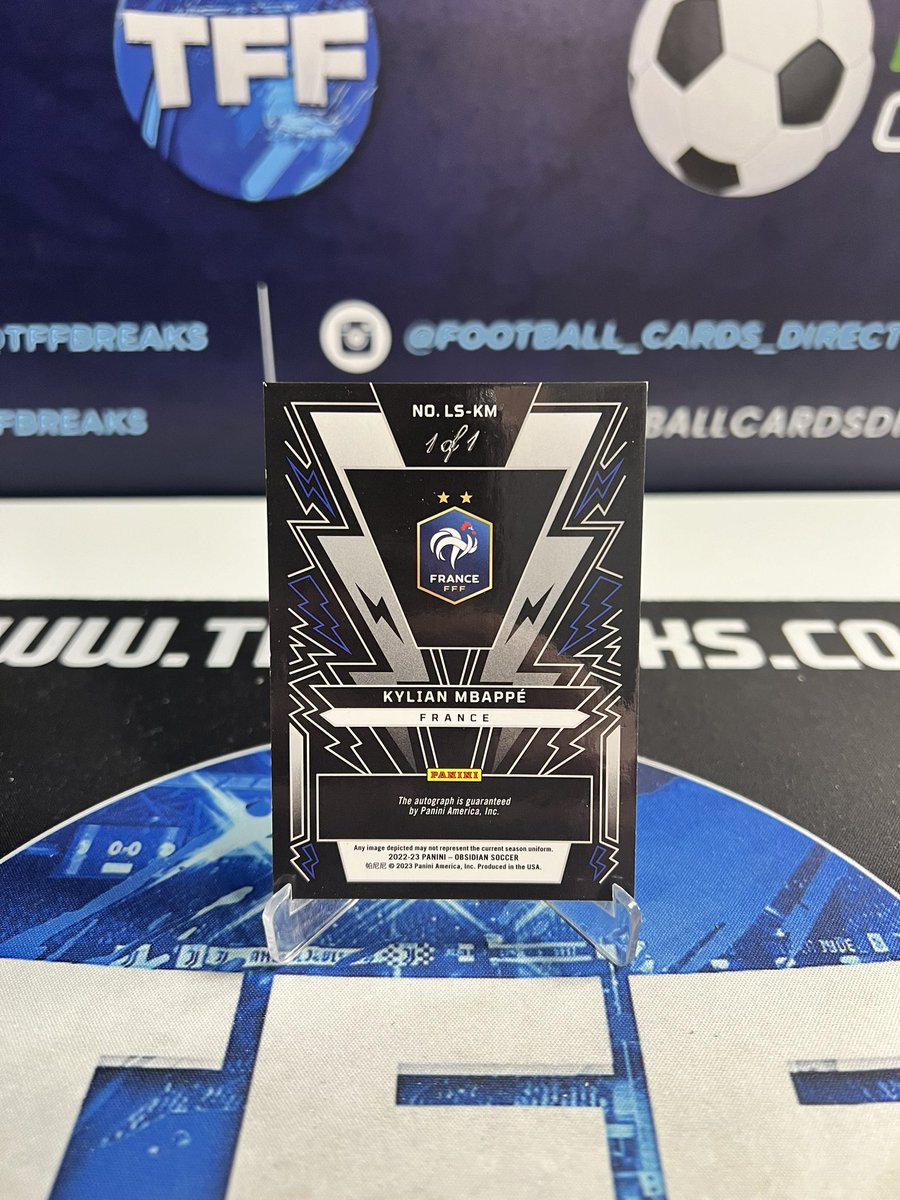 thefifafinisher's tweet image. Mbappe 1/1 🔴 @paniniamerica Obsidian Tmall Soccer 22/23 🚨

Thanks for the support! 💪

Get your spots here ⬇️
TFFBREAKS.COM

#topps #toppssoccer #toppsinception #inceptionsoccer #thehobby #footballcards #soccercards #sportstradingcards ##paniniprizm #prizmsoccer