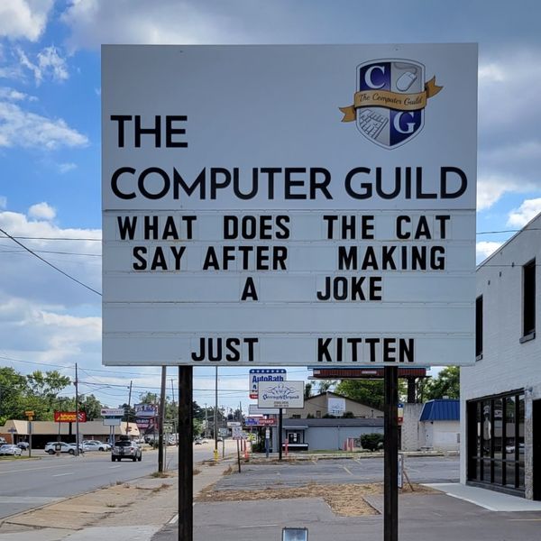 CGuildMarketing's tweet photo. Today is the purrfect day for a new #FridayFunny!

#dadjokes #jokes #puns https://t.co/Nwoilgcq9l