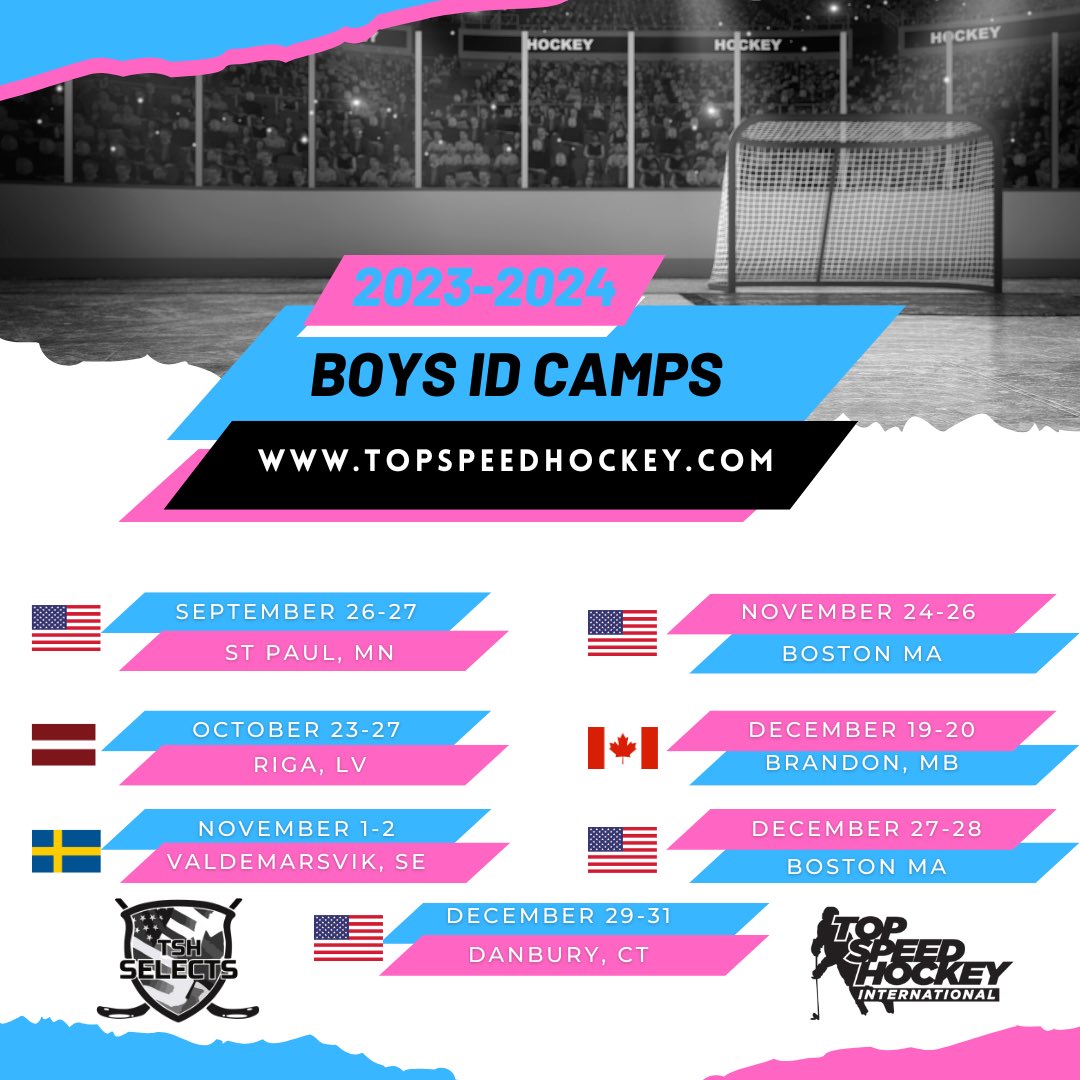 Boys ID Camps are filling up fast. Don’t miss your chance to get noticed! topspeedhockey.com 🔝SPEED🏒 #Whatsyourtopspeed #getnoticed