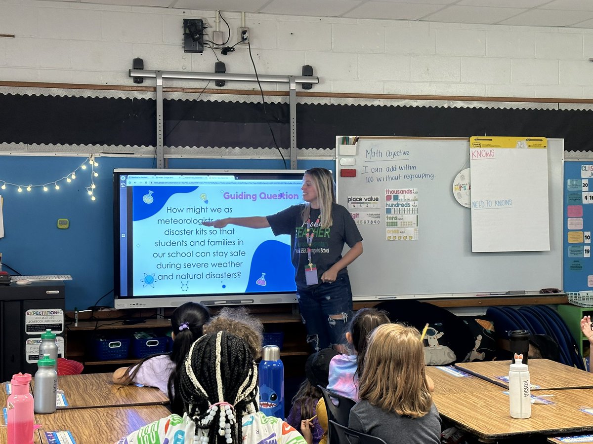 lexiadams3rd's tweet photo. Today we kicked off our first ever PBL on Severe Weather! Thanks to Brian Neudorff from the @NWS for helping kick off our project by providing students with the problem we need to solve! I’m so lucky to be partnering on this PBL with the amazing @MissGsABCs! https://t.co/j6jUhJknpn