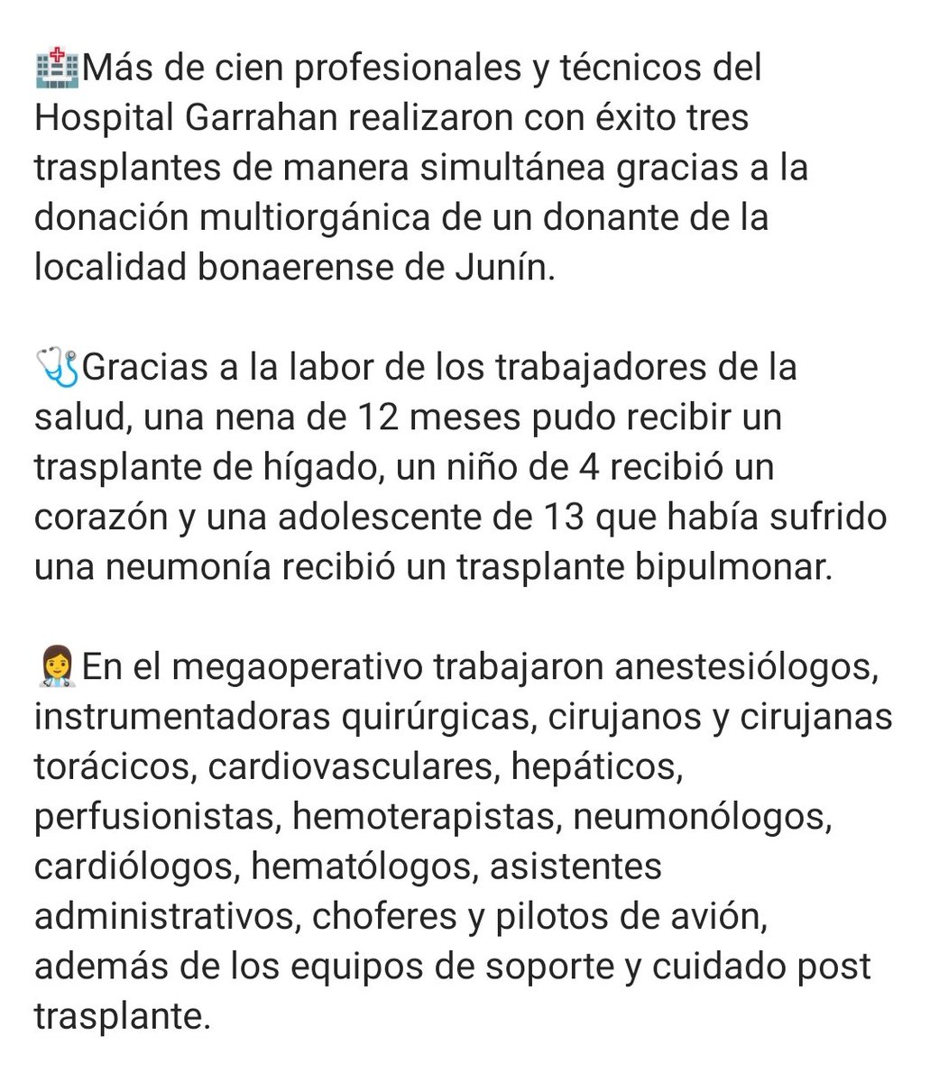 lamismisimalore's tweet photo. Corazón, hígado, pulmones. 3 simultáneos 👇#eldestapeweb #garrahan https://t.co/E4pFG3OTPq