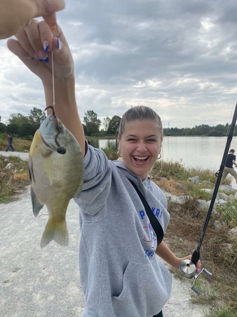 ehsphysed's tweet photo. Congrats Libby Kotik on catching your first fish in Mr. McCurdy’s Outdoor Adventure Class!!! https://t.co/6NVu2dZjNz