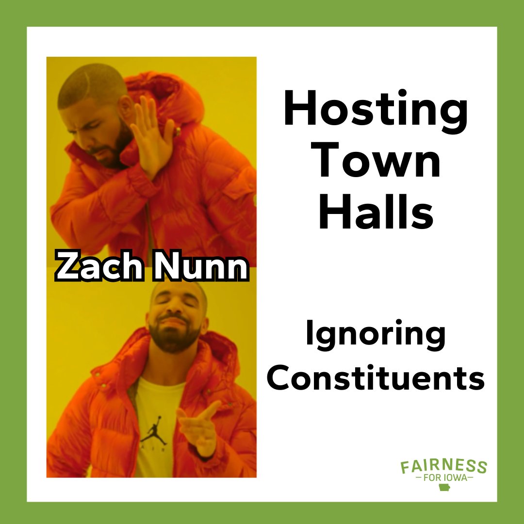 ProgressIowa's tweet photo. Daily reminder that @ZachNunn has hosted ZERO public town halls in 2023. #IA03 https://t.co/C1uK4ywXSQ