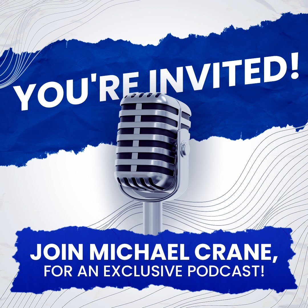 michaelcrane44's tweet photo. 🎙️ Join us for an insightful podcast session featuring Michael Crane. Get ready for inspiration on success and well-being!

Mark your calendar and join the conversation:
https://t.co/W2spX5opnX https://t.co/pzXe6RrqUu