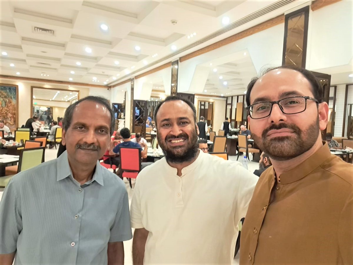 HaseebEPHF's tweet photo. Having a Wonderful Breakfast meeting with Dr Samuel J Asirvatham (MD, FACC, FHRS. Consultant, Division of Cardiovascular Diseases and Internal Medicine @Mayo Clinic) and Dr Abdul Mannan Shahid (HOD EP department PIC, Lahore, Pakistan)
#karachiepsummit2023 #epsummit #keps2023 #karachi
#CardioTwitter
@devyanichowdhu1
@GeorgiaBesalu
@GhazalaIrfan
@SaeedYawer @DrRoderickTung @GeorgeKleinMD
