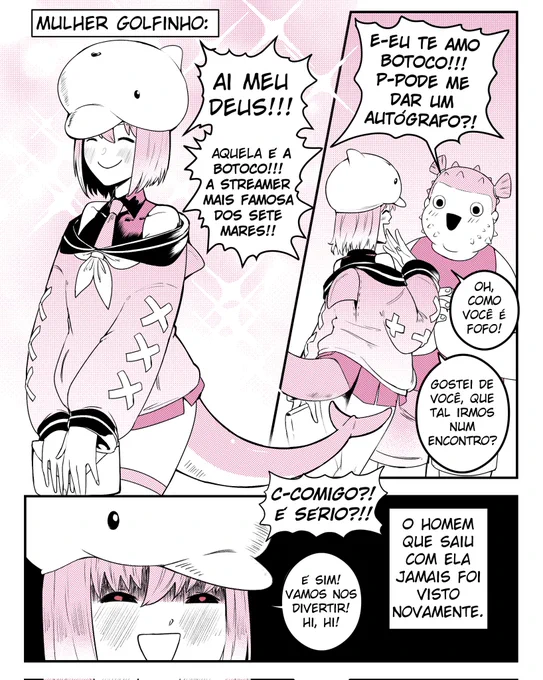 Uma mulher golfinho e um homem tubarão: 