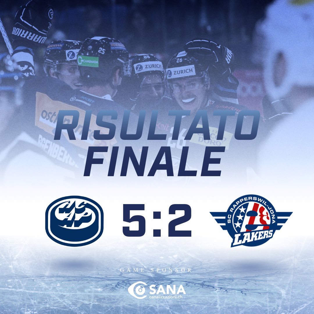 HCAP1937's tweet photo. ⚪️🔵Buona la prima! All’esordio i biancoblù battono il Rapperswil 5-2🔥💪🏻 #HCAP https://t.co/84nhNdmfxz