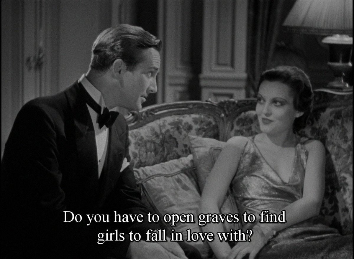 LDNVictorianist's tweet photo. The perfect chirpse? (The Mummy, 1932)
#NotesFromTheNile #DiningWithMummies https://t.co/GrGbyN4b1t