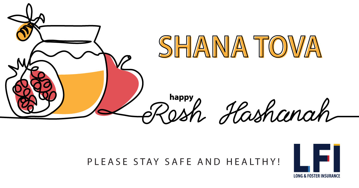LNFInsurance's tweet photo. Warm wishes from Long &amp; Foster Insurance for a happy, healthy, and sweet New Year to all those celebrating Rosh Hashanah! https://t.co/CQYhKiGdf2
