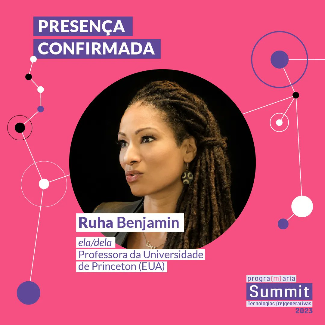 programaria's tweet image. E o melhor, você pode acompanhar a palestra dela GRATUITAMENTE! SIMM!!

Ruha Benjamin estará presente no #PrograMariaSummit de forma online com um palestra imperdível 🚨 Você não vai ficar de fora né? 📲 Garanta seu ingresso on-line gratuito aqui buff.ly/3YbonO9