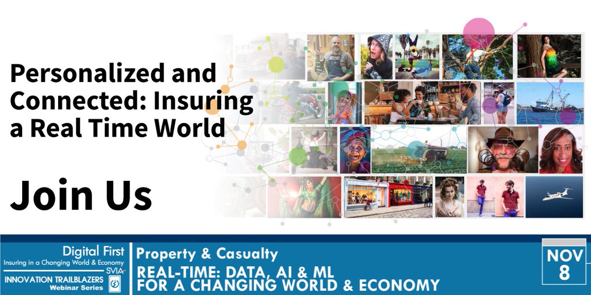 SVIAccelerator's tweet photo. Personalized and Connected: Insuring a Real Time World. Join Us → https://t.co/TNUPPRxRb8 - #DigitalFirst #Insurance #ConnectedInsurance #PropertyCasualty #PersonalizedInsurance #RealTimeData #RealTimeAnalysis #Data #AI #InsurTech #SVIAEvents https://t.co/FAGhDYPfyn