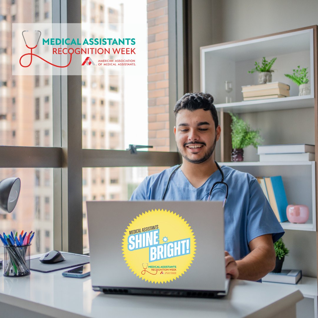 AAMAOfficial's tweet image. This MARWeek, make your own custom merchandise when you download the official MARWeek logo! Add the logo to a new water bottle, laptop, and more! Download the logo for free with other MARWeek materials: aama-ntl.org/news/marweek 
 #MARWeek2023 #MedicalAssistantRecognitionWeek