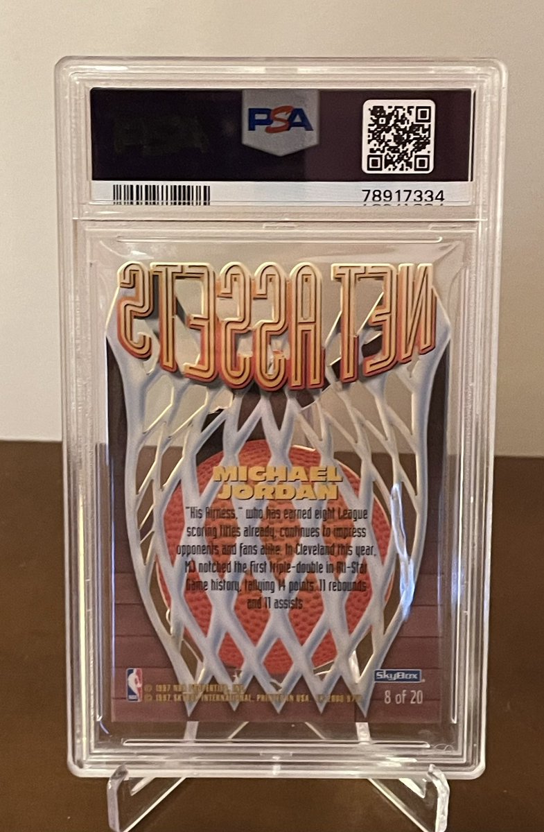 Axel_Foley13's tweet photo. MJ NET ASSETS!!! Getting a 10 on any MJ 90s card today is near impossible!! Would love to know the percentage overall. #thehobby #michaeljordan #mj23 #skybox #90sinserts #90sbballinserts https://t.co/3kBUTA8Q49