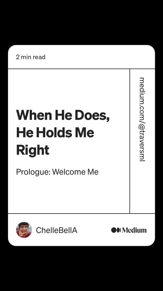 ChelleyMLA's tweet photo. Read this story from ChelleBellA on Medium: https://t.co/yRhoeQEQad
#shortstories #adultfiction #fiction #FictionFriday #romance #quick #blackwriter https://t.co/RvDfKgTBl8