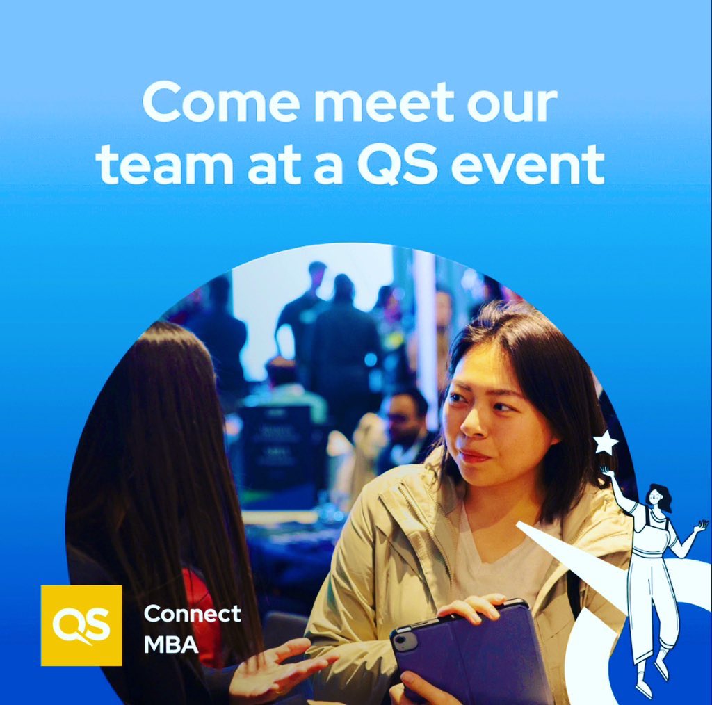 ✈️ New York, here we come! 

Interested in one of our MBA programs? Drop by our booth at the <a href="/TopMBA/">QS Top MBA</a> Grad Fair on September 16 at the Conrad New York Downtown to chat with our Director and discuss your options. 
Registration is FREE qs.com