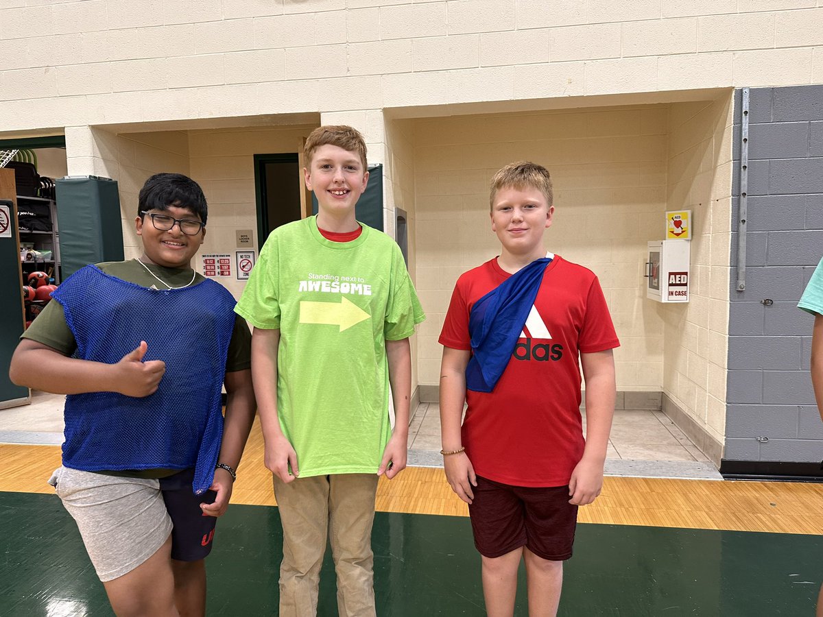elstetson83's tweet photo. W.E.B. Leaders were able to reconnect with 6th Graders this week during lunch and they played a little bit of extreme kickball with them! @BakerMiddle https://t.co/RD4Kae2HeE