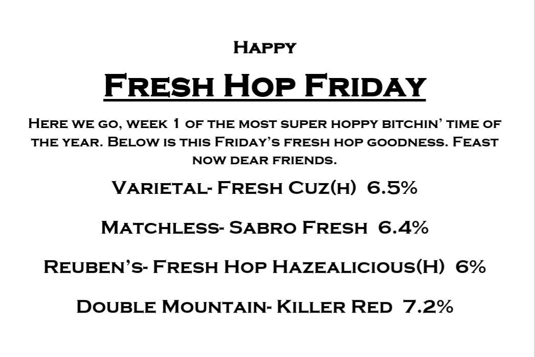 Parkway_Tavern's tweet photo. 👀🍻❤️
.
.
@VarietalBeerCo @MatchlessBrew @Reubensbrews @DoubleMountain #FreshHopFriday #FreshHops #Hops #TacomaBeerBars #TacomaDrinks #DrinkCraftBeer #ParkwayTavern https://t.co/aN09rclJve