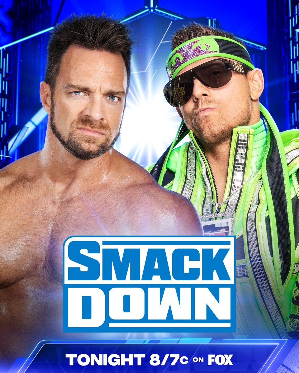 WWE's tweet image. TONIGHT on #SmackDown: 

It's a #WWEPayback rematch between @mikethemiz and @RealLAKnight... YEAH! 🔊

Who ya got?

📺 8/7c on @FOXTV