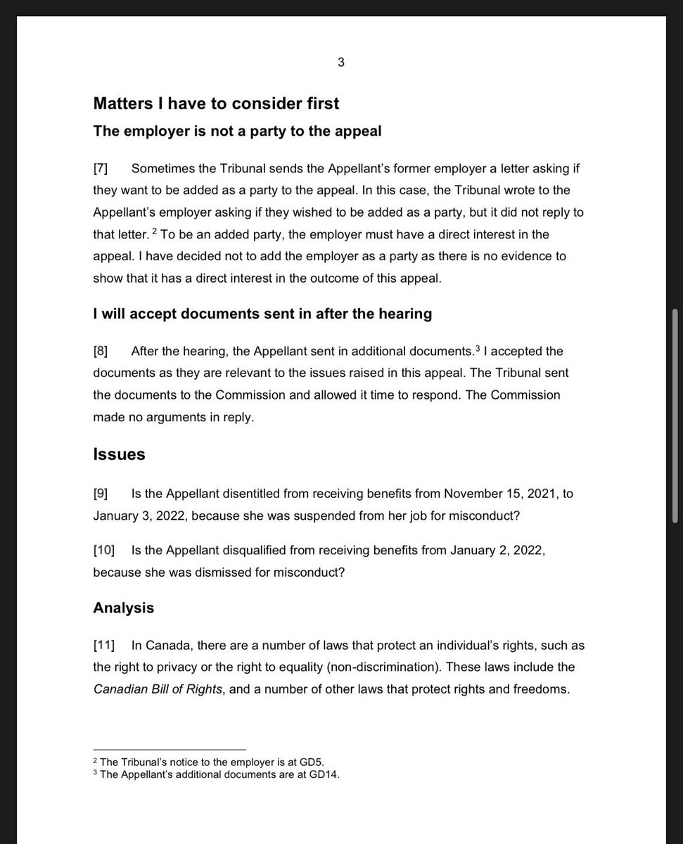 chickfrmontario's tweet photo. I won my appeal for unemployment benefits with the Social Security Tribunal of Canada. I won my appeal because of someone else’s decision from the tribunal. So I am posting mine here incase there is anyone out there it might help. https://t.co/PvnmzngWDS