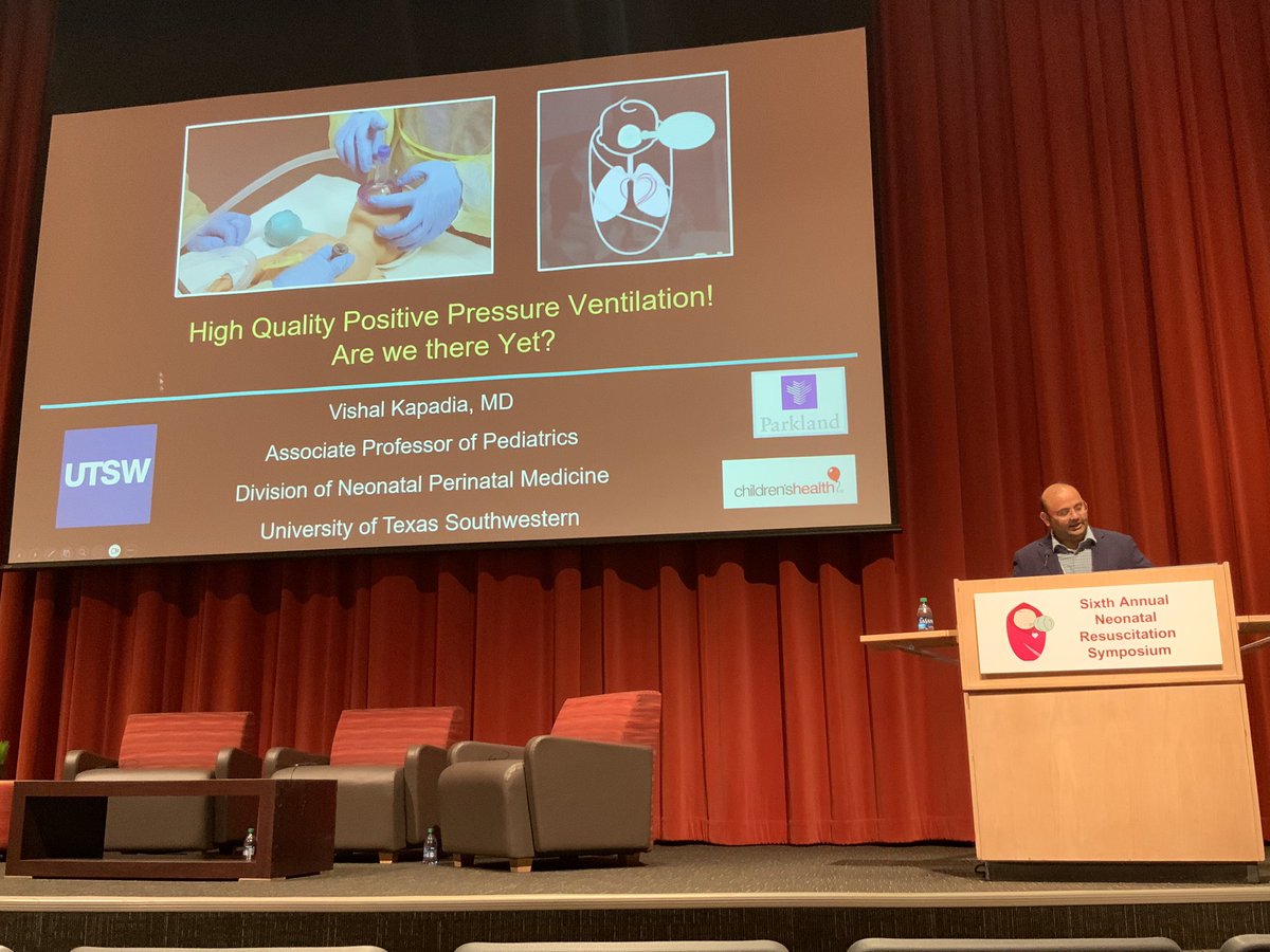 @KapadiaNeo gives #aapNRP Steering Committee Chair, & focuses on High Quality PPV! Are we there yet?

Bc “ventilation is the cornerstone of #NeoResus ” 👍
& prolonged bradycardia is assoc w/ mortality 

resuscitationjournal.com/article/S0300-…

sciencedirect.com/science/articl…

#NeoResus2023