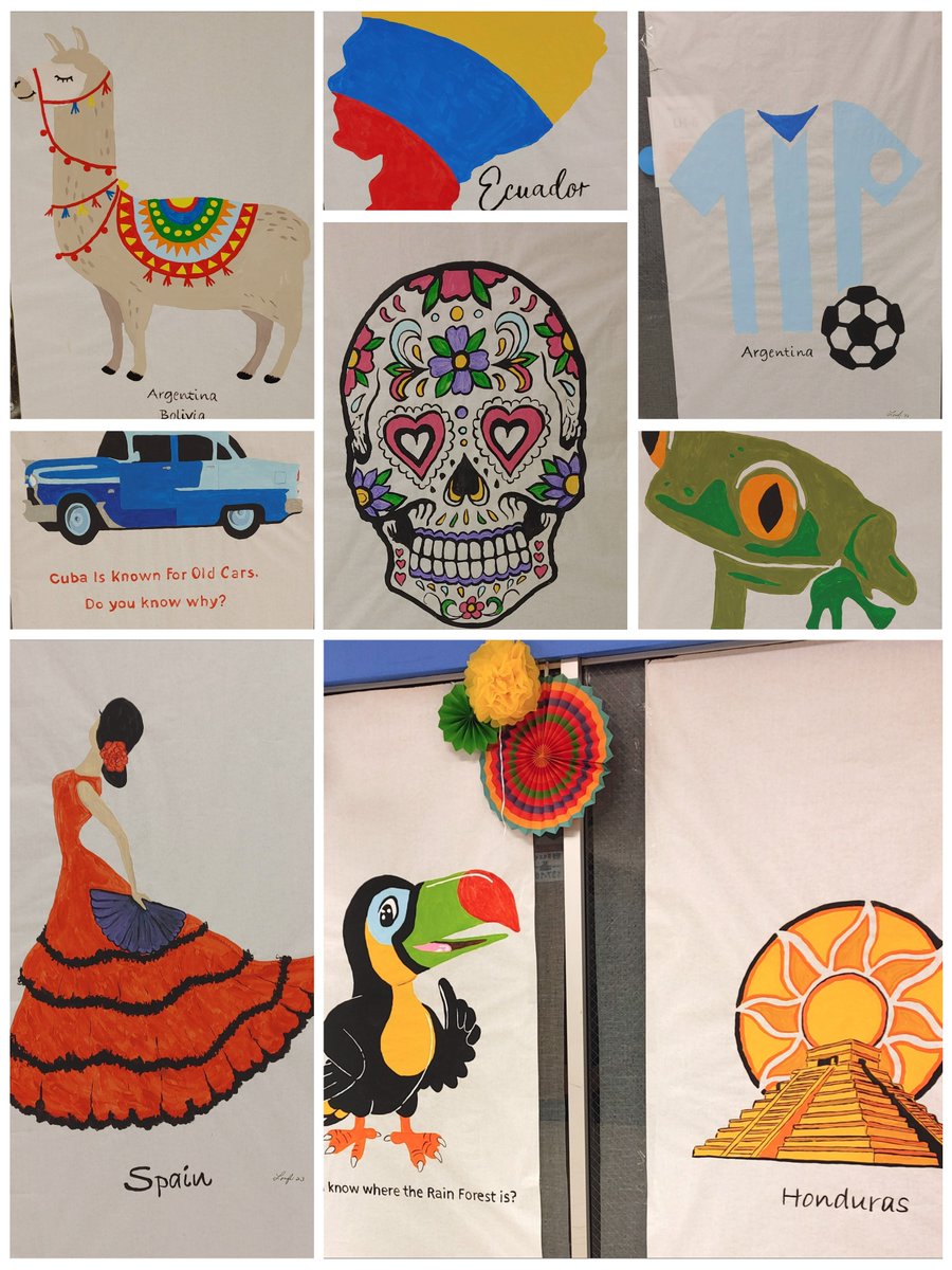 Preparing the halls for National Hispanic Heritage Month.  Such amazing talent at John Hanson MS!
#HispanicHeritageMonth #CCPS