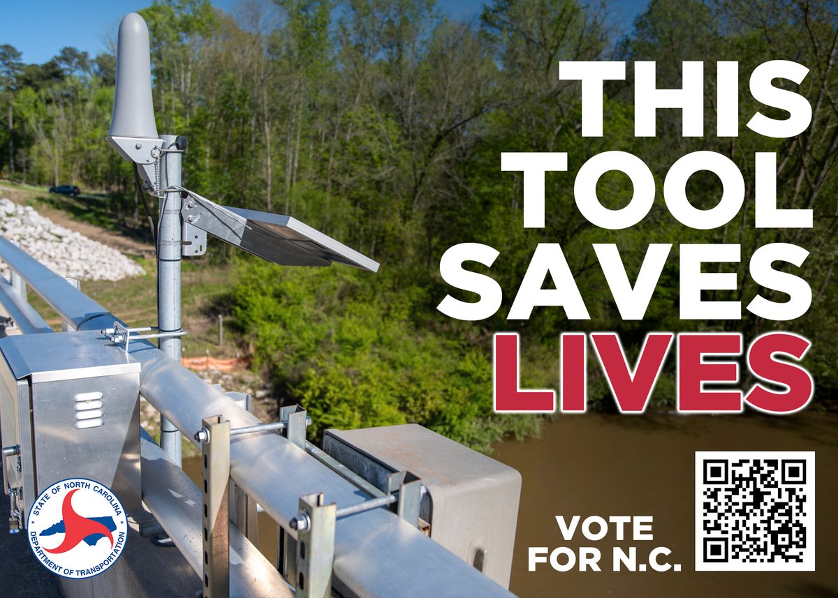 tanner825's tweet photo. Folks... I need your help.

NCDOT is a finalist in the 2023 America’s Transportation Awards competition over its flood warning system. 

Please vote DAILY for NCDOT’s flood-warning system. The contest lasts until November 14.

https://t.co/2WHL4cYb2A https://t.co/RKqfnttWNs