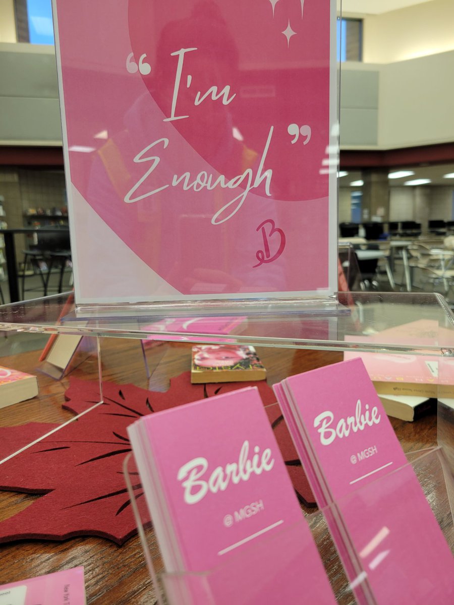 haugok's tweet photo. "Hi Barbie!" #librarylife #279libraries https://t.co/dZ8ASC6QUg