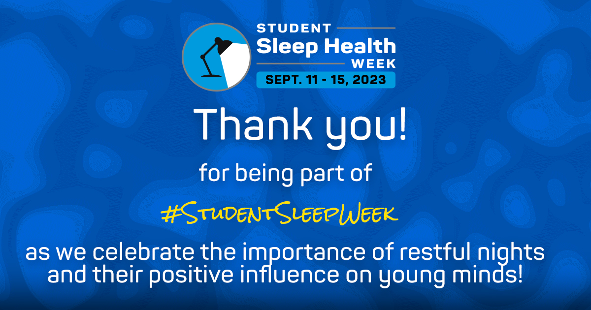 AASMorg's tweet photo. Sleep is fundamental to health and well-being. From mood and motivation to memory and beyond, its impact is far-reaching. Thank you for joining #StudentSleepWeek as we celebrate the importance of restful nights and their positive influence on young minds! 🌙💤🌟 #SleepForSuccess https://t.co/OmrvuWkSJE