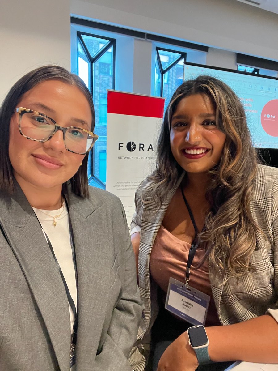 Check out these inspiring young #TeamVantage members 🙌 <a href="/anushka_kurian/">Anushka Kurian</a> and <a href="/dreadmunoz/">Andrea</a> joined the @Foranetwork leadership forum today to attend workshops and panels empowering young women and gender diverse persons to become leaders in their communities. #WomenInPolitics