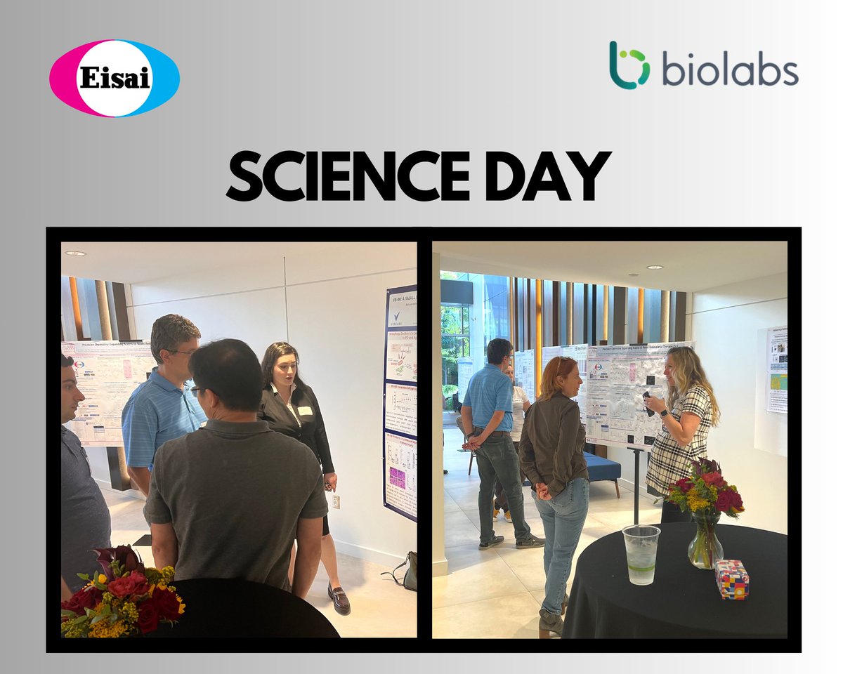 Excited to have showcased our latest advancements on our mitophagy enhancers at Science Day this week! Grateful for the engaging discussions and insightful conversations surrounding our research.

A special thank you to <a href="/EisaiUS/">Eisai US</a> and <a href="/biolabs/">BioLabs</a> for hosting such a remarkable event!